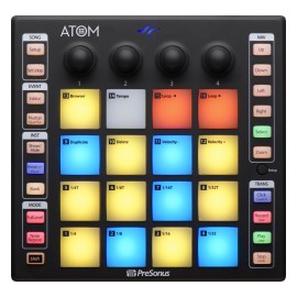 ATOM 2777100101 PRESONUS CONTROLADOR DE PADS MIDI,ATOM SQ 2777100102 PRESONUS CONTROLADOR DE TECLAS Y PADS,CENTRAL STATION PLUS