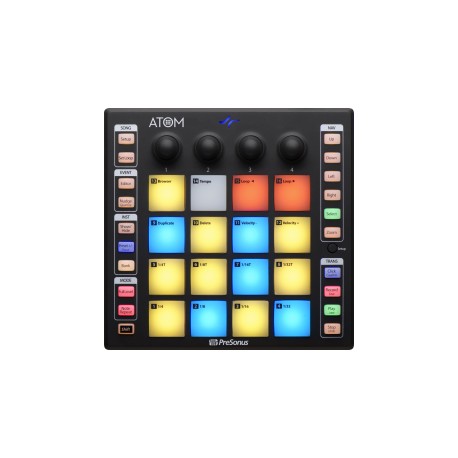 ATOM 2777100101 PRESONUS CONTROLADOR DE PADS MIDI,ATOM SQ 2777100102 PRESONUS CONTROLADOR DE TECLAS Y PADS,CENTRAL STATION PLUS